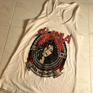 Shania Twain 2015 rock this country tank top Graphic Tank Top. EUC!